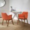 Armen Living Renzo Orange Fabric and Walnut Wood Dining Side Chairs, PK2 LCRESIWAOR - alternate 6